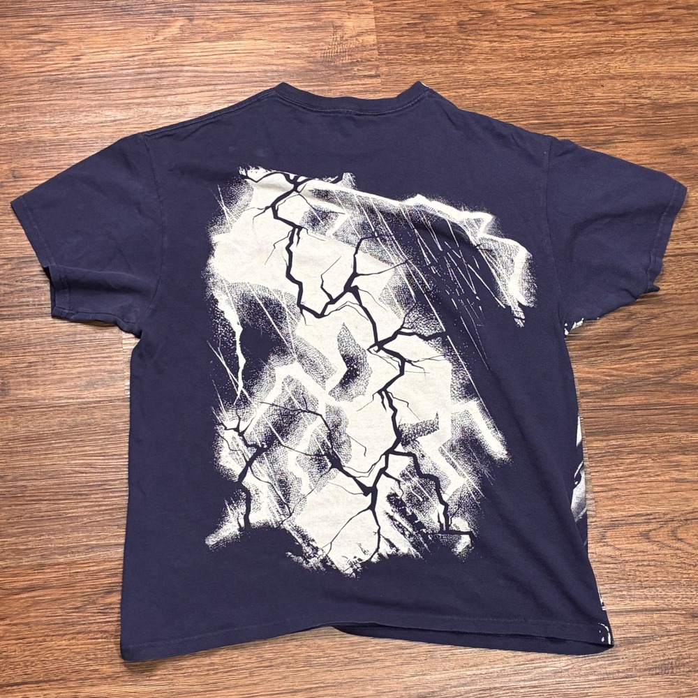 Marvel Thor All Over Print Graphic T-Shirt Men's L Black White Double Sided - Picture 2 of 6